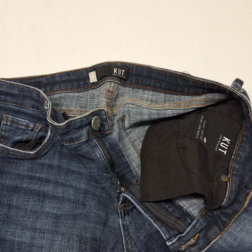 Cut From The Kloth Lauren Crop Straight Leg Jeans Size 12 . - Picture 10 of 11